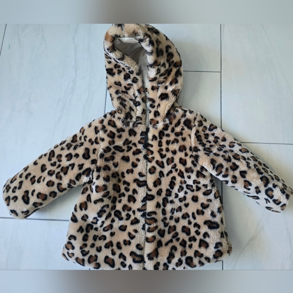 Little me Jacket & coat Leopard print kids Size 18M - Picture 13 of 13